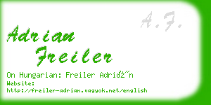 adrian freiler business card